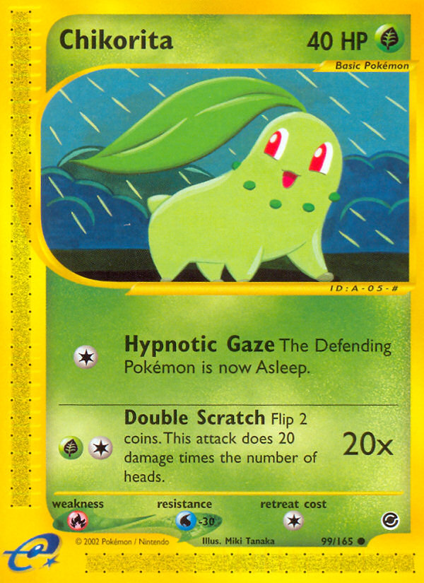 Chikorita (99/165) - Expedition Base Set Pokémon Card