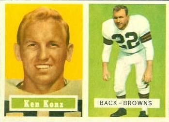Ken Konz 1957 Topps #52 Sports Card