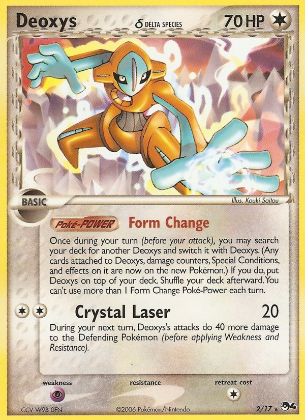 Deoxys δ (2/17) - POP Series 4 Pokémon Card