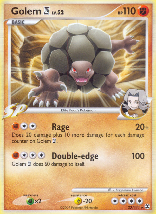 Golem E4 (23/111) - Rising Rivals Pokémon Card