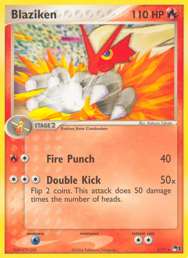 Blaziken (1/17) - POP Series 1 Pokémon Card