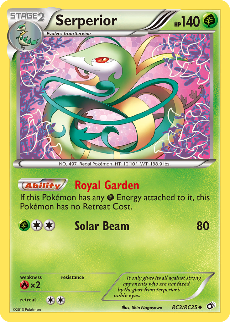 Serperior (RC3) - Legendary Treasures Pokémon Card