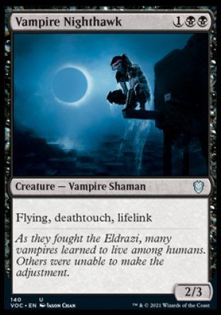 Vampire Nighthawk (Innistrad Crimson Vow Commander Decks) Trading Card