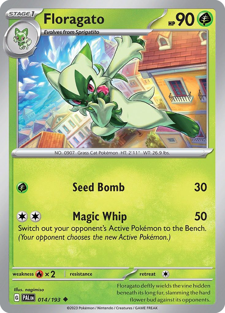 Floragato (14/193) - Paldea Evolved Pokémon Card