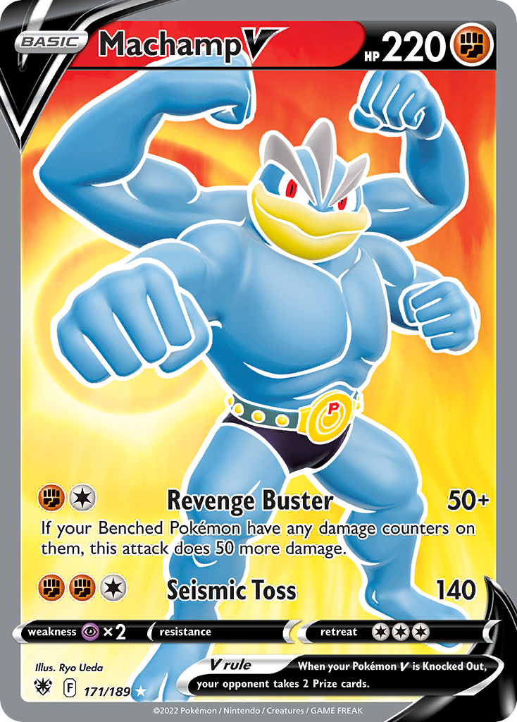 Machamp V (171/189) - Astral Radiance Pokémon Card