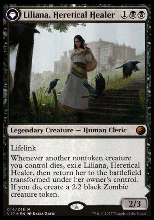 Liliana, Heretical Healer (From the Vault: Transform) Trading Card