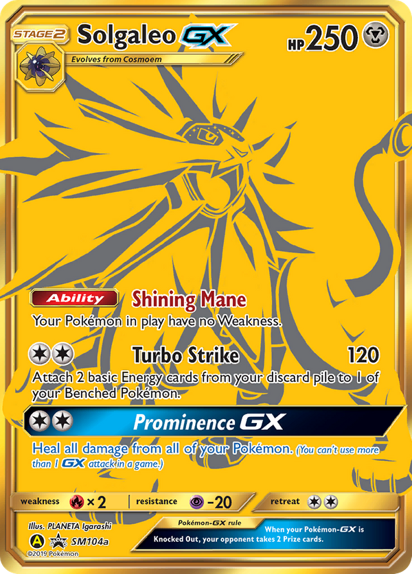 Solgaleo GX (SM104a) - SM Black Star Promos