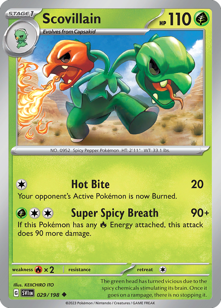 Capsakid Pokémon Card