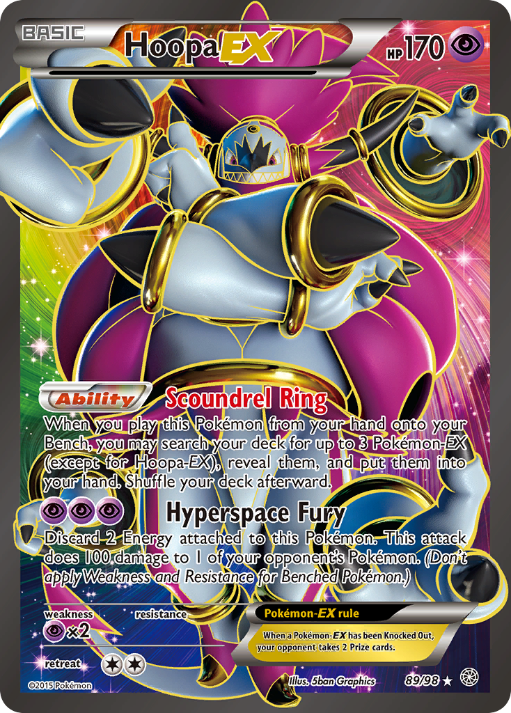 Hoopa EX (89/98) - Ancient Origins Pokémon Card