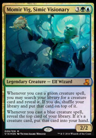 Momir Vig, Simic Visionary (From the Vault : Lore) Trading Card