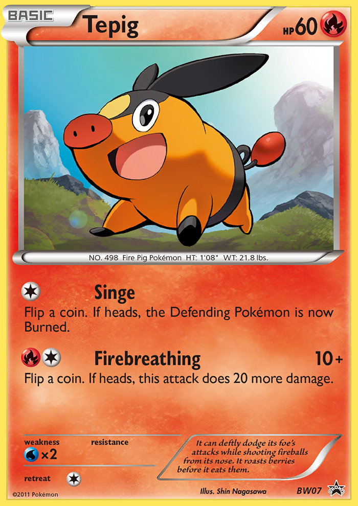 Tepig (BW07) - BW Black Star Promos Pokémon Card