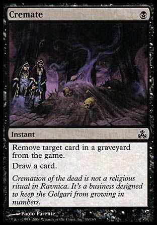 Cremate (Guildpact) Trading Card