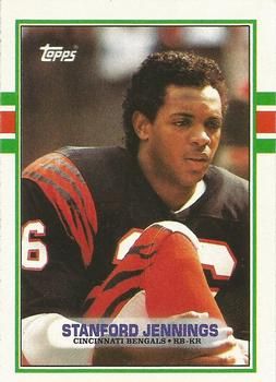 Stanford Jennings 1989 Topps #38 Sports Card