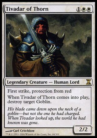 Tivadar of Thorn (Time Spiral) Trading Card