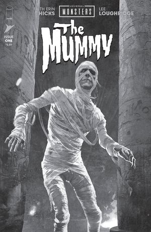 Universal Monsters: The Mummy #1 (Cvr D Inc 1:25 Joshua Middleton Classic Horror B&W Variant)