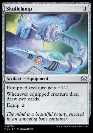 Skullclamp (March of the Machine Commander Decks) Trading Card