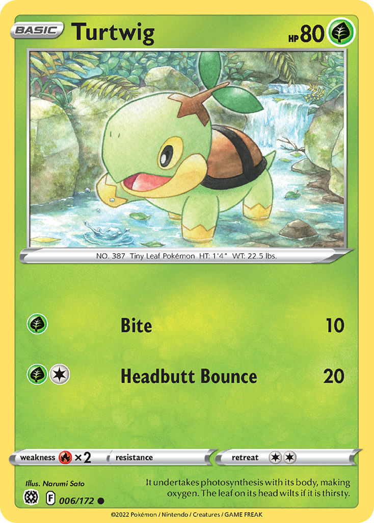 Turtwig (6/172) - Brilliant Stars Pokémon Card