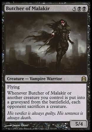 Butcher of Malakir (MTG Commander) Trading Card