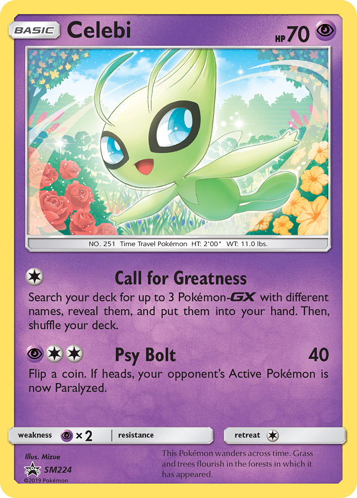 Celebi (SM224) - SM Black Star Promos Pokémon Card