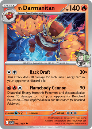 N's Darmanitan (27/159) - Journey Together (Reverse Holo)
