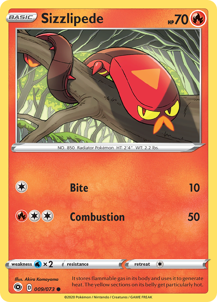 Sizzlipede (9/73) - Champion's Path Pokémon Card