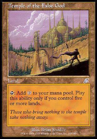 Temple of the False God (Scourge) Trading Card