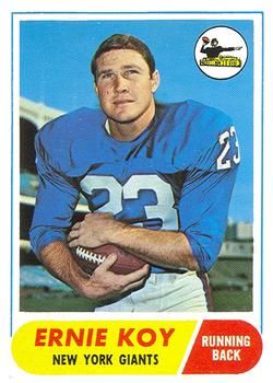 1968 Topps Football Card #24: Ernie Green