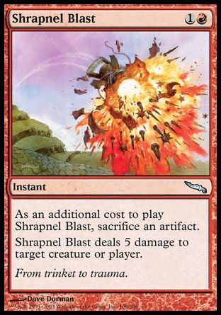 Shrapnel Blast (Mirrodin) Trading Card