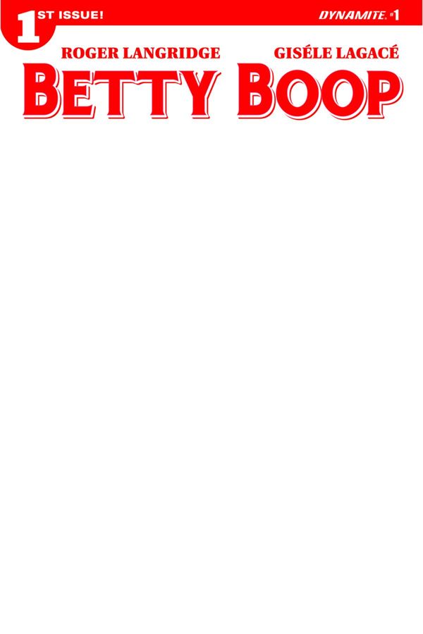 Betty Boop #1 (Cover G Blank Authentix)