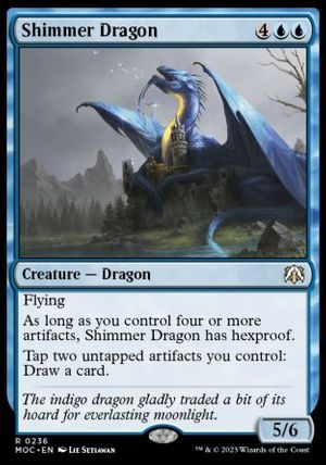 Shimmer Dragon (March of the Machine Commander Decks)