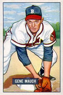 Gene Mauch 1951 Bowman #312 Sports Card