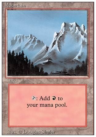 Mountain (Revised) (Blue Sky) Trading Card