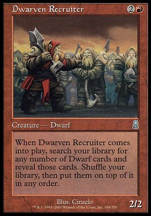 Dwarven Recruiter (Odyssey) Trading Card