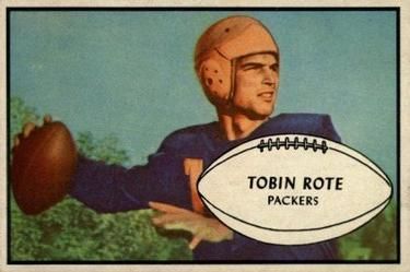 Tobin Rote 1953 Bowman #28 Sports Card