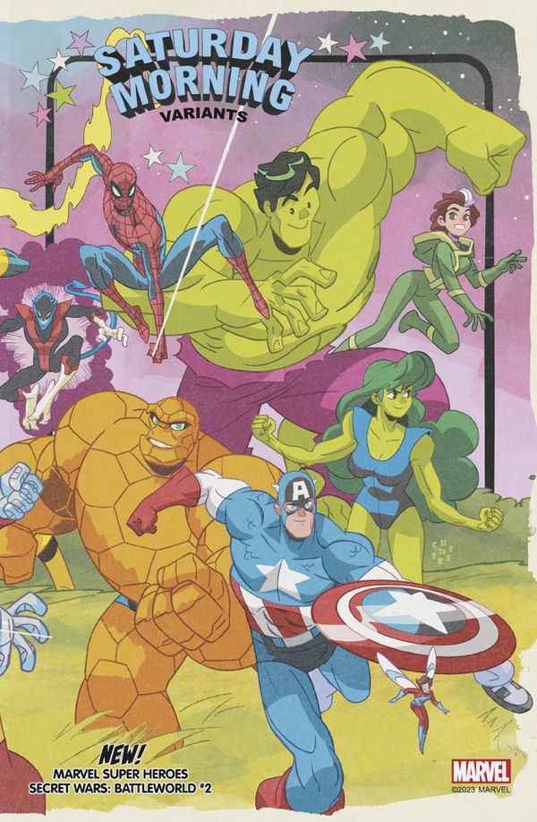 Marvel Super Heroes Secret Wars: Battleworld #2 (Galloway Saturday Morning Variant)