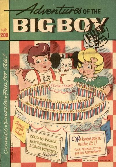 Adventures of Big Boy #200 Comic