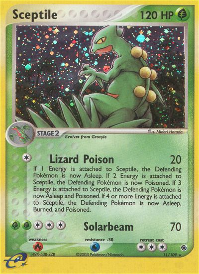 Sceptile (11/109) - Ruby & Sapphire Pokémon Card