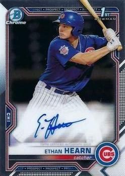 Ethan Hearn 2021 Bowman Chrome - Prospect Autographs Baseball #CPA-EH Sports Card