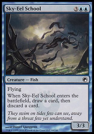 Sky-Eel School (Scars of Mirrodin) Trading Card