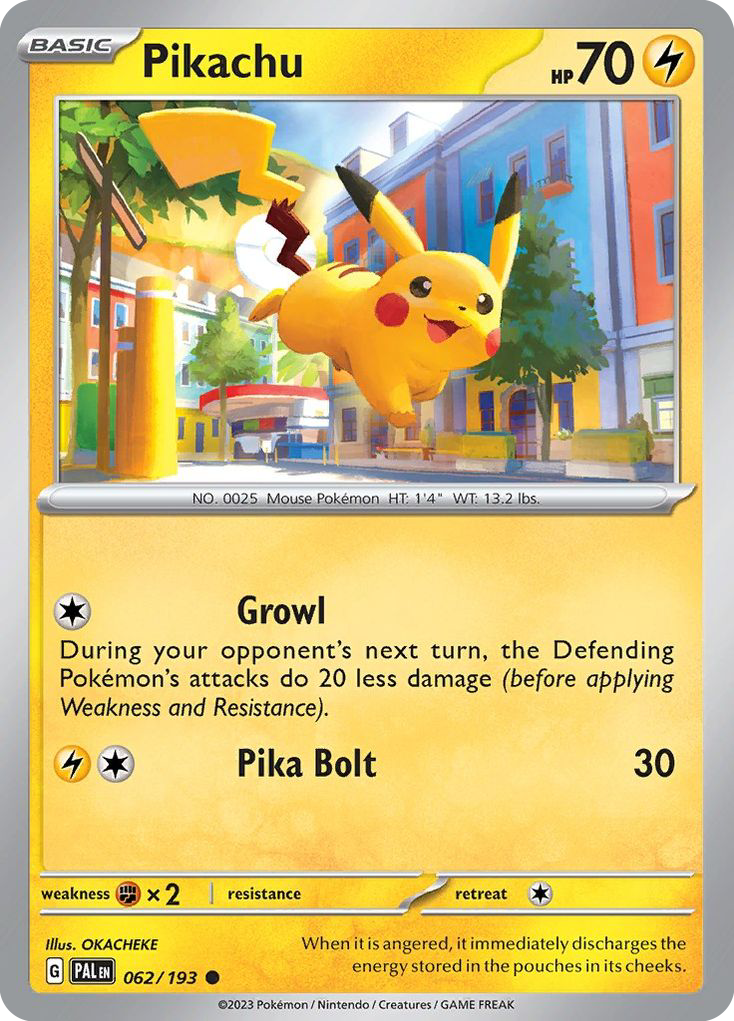 Pikachu (62/193) - Paldea Evolved Pokémon Card