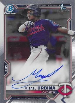 Misael Urbina 2021 Bowman Chrome - Prospect Autographs Baseball #CPA-MU Sports Card