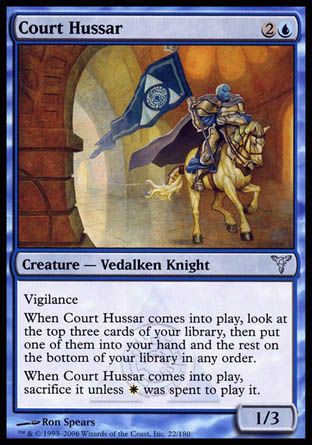 Court Hussar (Dissension) Trading Card