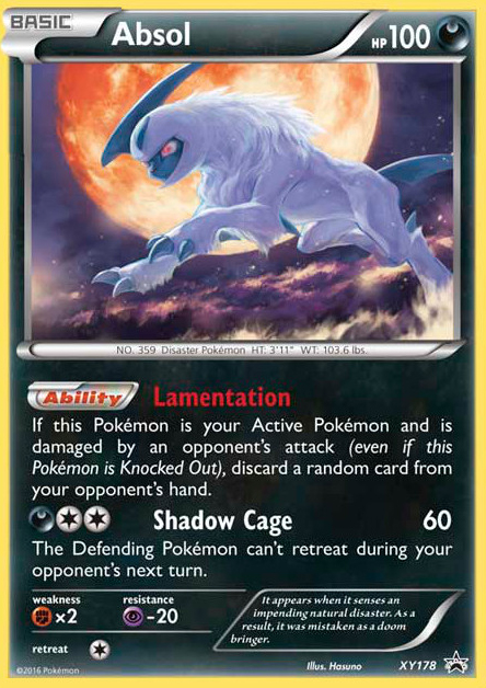 Absol (XY178) - XY Black Star Promos Pokémon Card