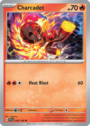 Charcadet (40/198) - Scarlet & Violet (Reverse Holo)
