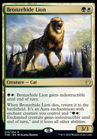 Bronzehide Lion (Theros Beyond Death) Trading Card