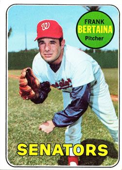 Frank Bertaina 1969 Topps #554 Sports Card