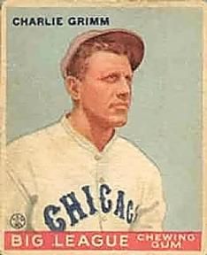 Charlie Grimm 1933 Goudey (R319) #51 Sports Card