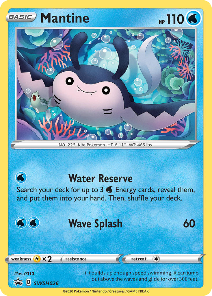 Mantine (SWSH026) - SWSH Black Star Promos Pokémon Card