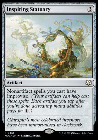 Inspiring Statuary (March of the Machine Commander Decks) Trading Card