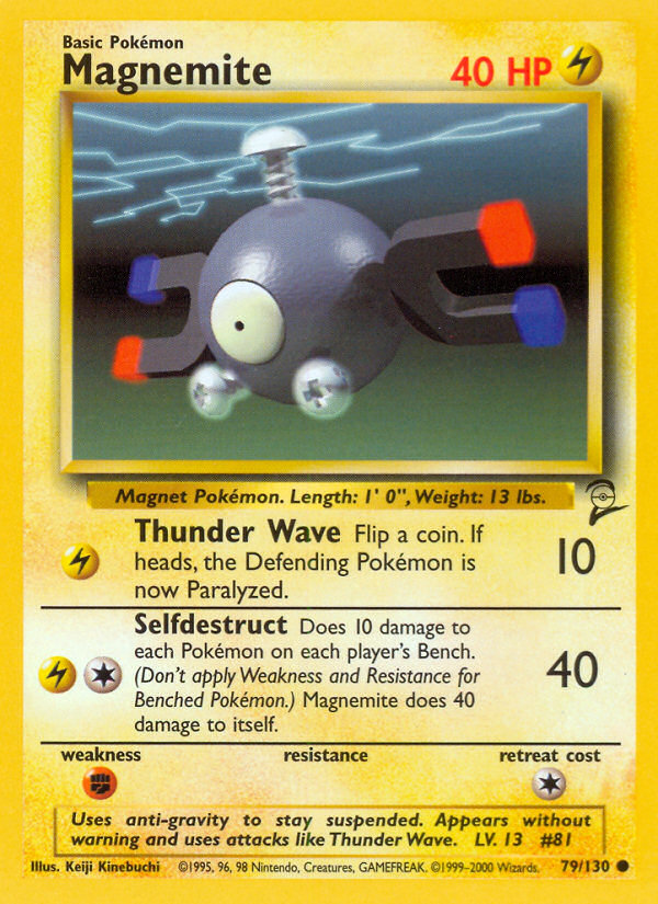 Magnemite (79/130) - Base Set 2 Pokémon Card